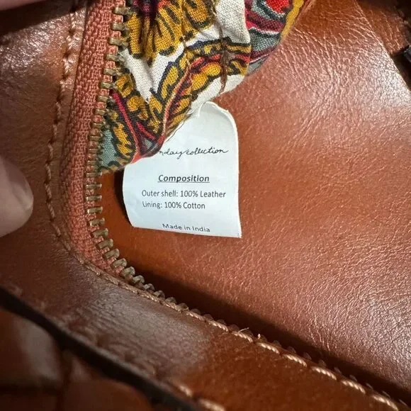 Noonday collection Monterrey leather basket weave bag - Picture 12 of 13